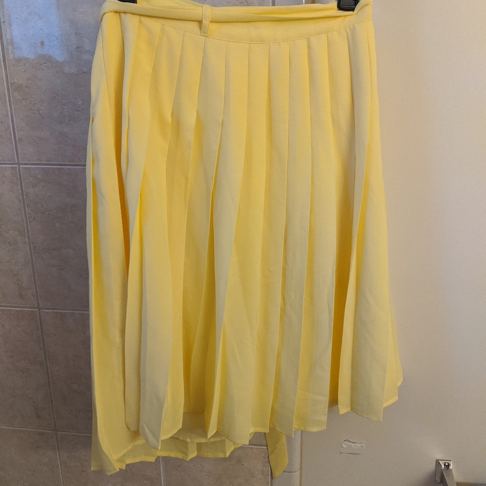Modcloth purely pretty pleated skirt size L NWOT